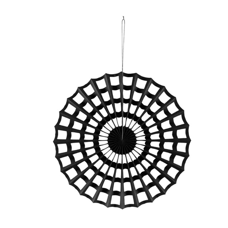 1 Decoratieve rozet spinnenweb - Zwart
