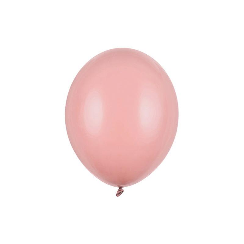 100 ballonnen - Ø 23cm - pastel donker stoffig roze