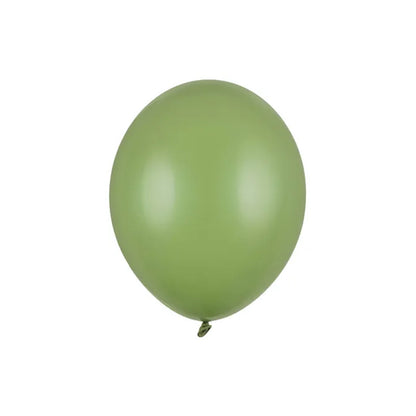 100 ballonnen - Ø 23cm - pastel rozemarijngroen