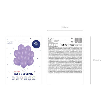 10 ballonnen - Ø 27cm - Pastel Lavender