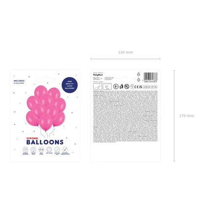 10 Ballonnen - Ø 27cm - Pastelroze
