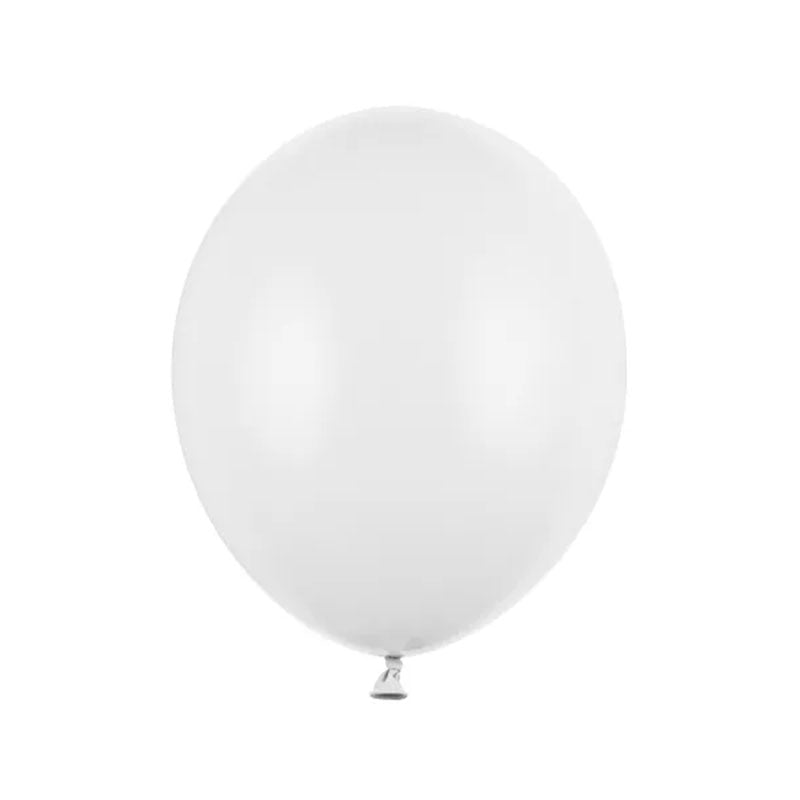 100 Ballonnen - Ø 27cm - Pastel Pure White