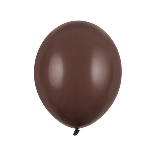 50 ballonnen - Ø 27cm - Pastel cacaobruin