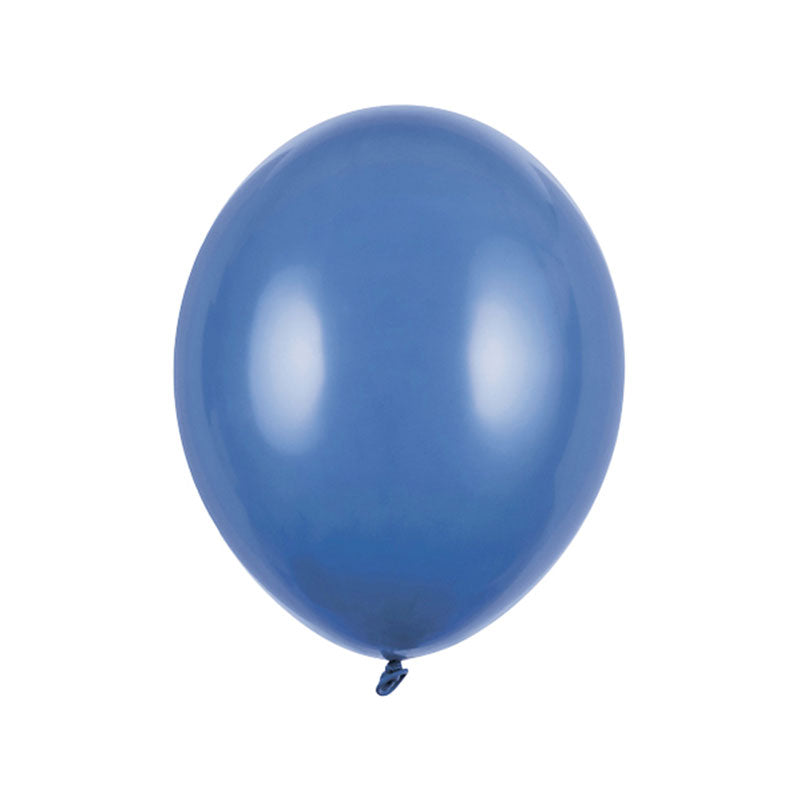 100 ballonnen - Ø 27 cm - pastel marineblauw