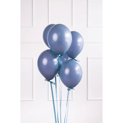 100 ballonnen - Ø 27 cm - pastel marineblauw