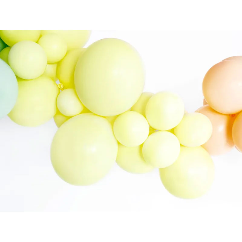 100 Ballonnen - Ø 27cm - Pastel Lichtgeel