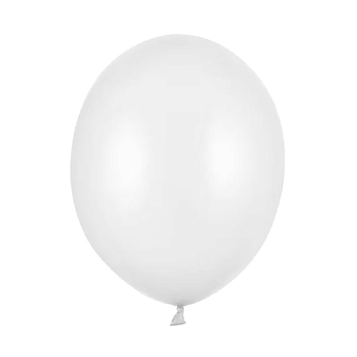 10 ballonnen - Ø 30cm - Metallic - Wit