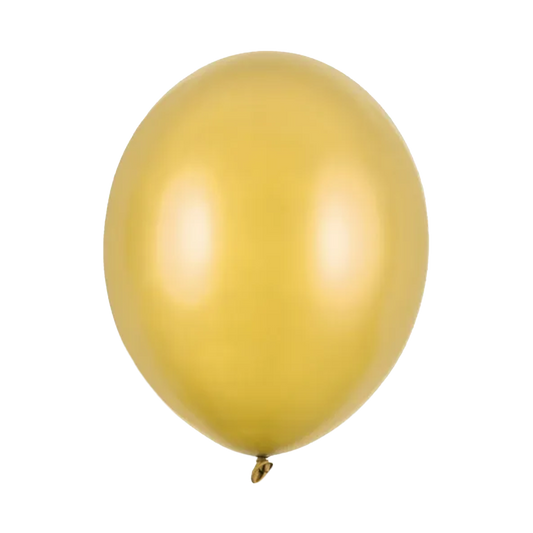 50 ballonnen - Ø 30cm - Metallic - Goud