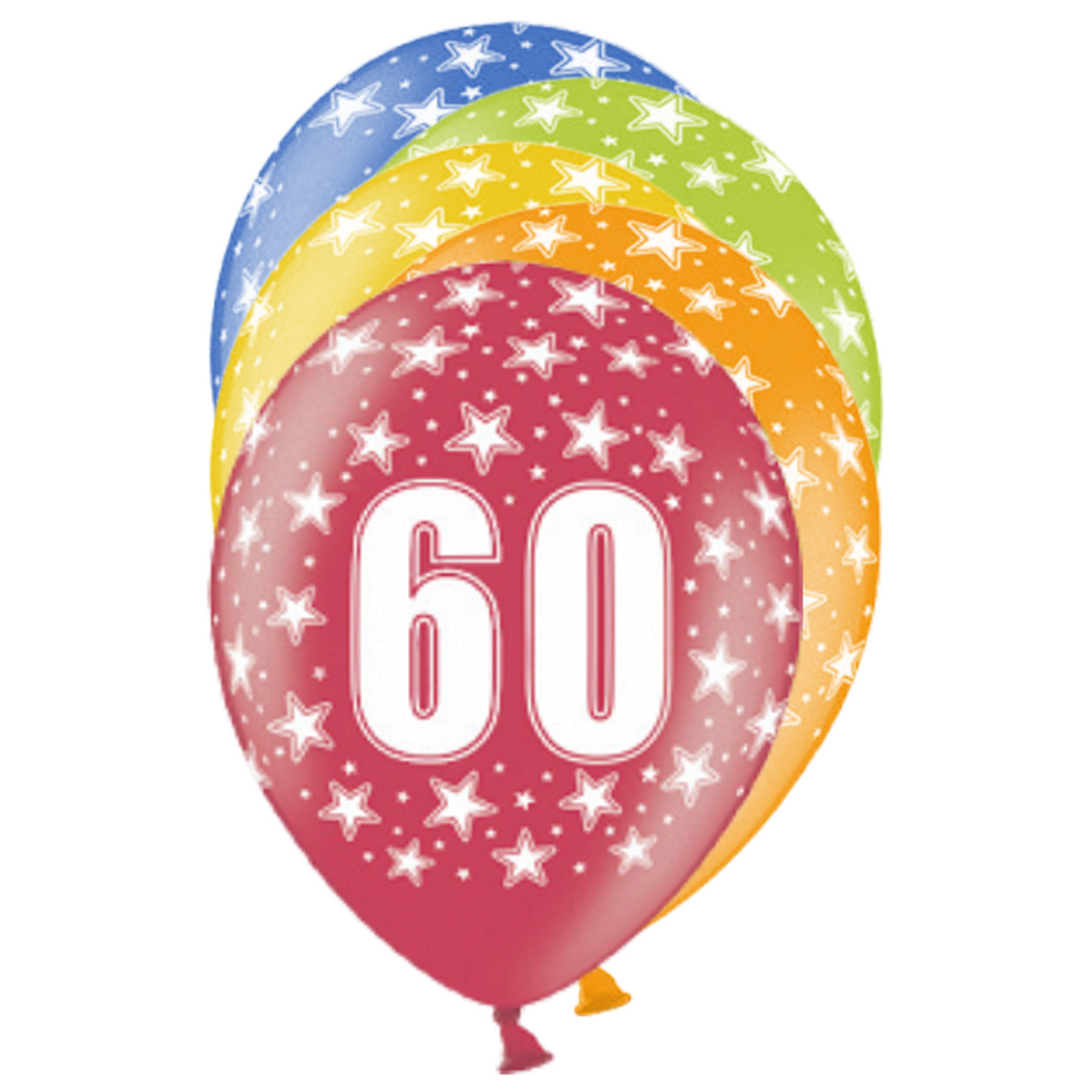 6 thema-ballonnen - Ø 30cm - 60 Celebration