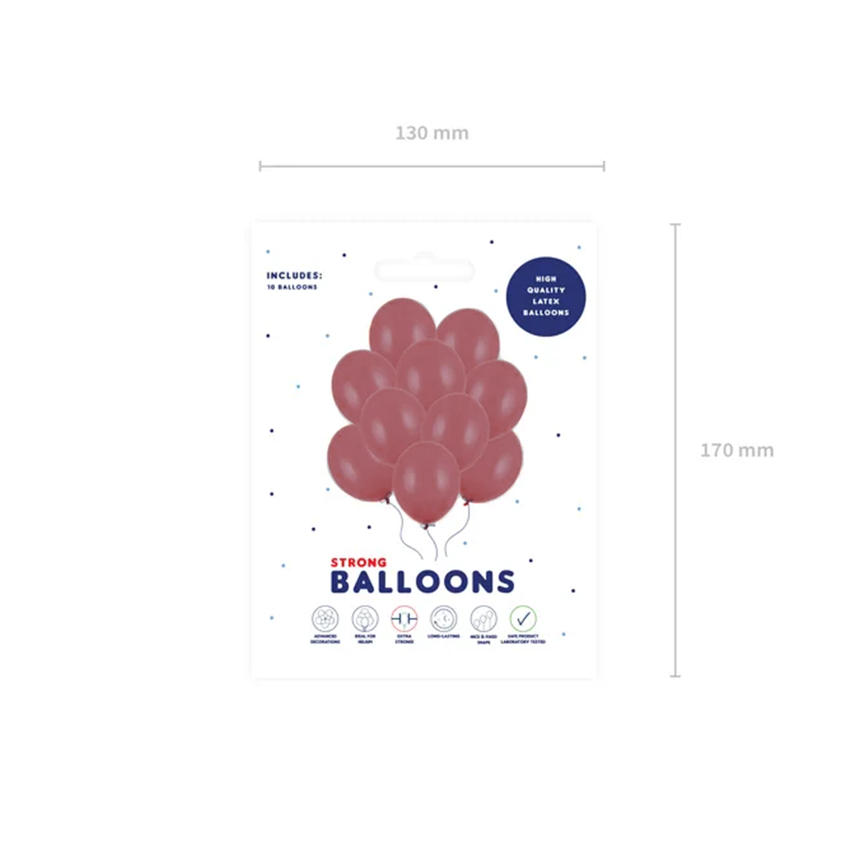 10 ballonnen - Ø 30cm - Pastel Pruim