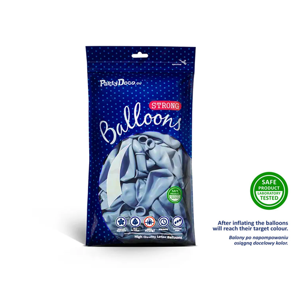 50 ballonnen - Ø 30cm - Pastel Navy Blue