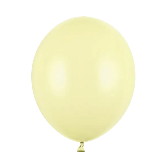 100 ballonnen - Ø 30cm - pastel - geel