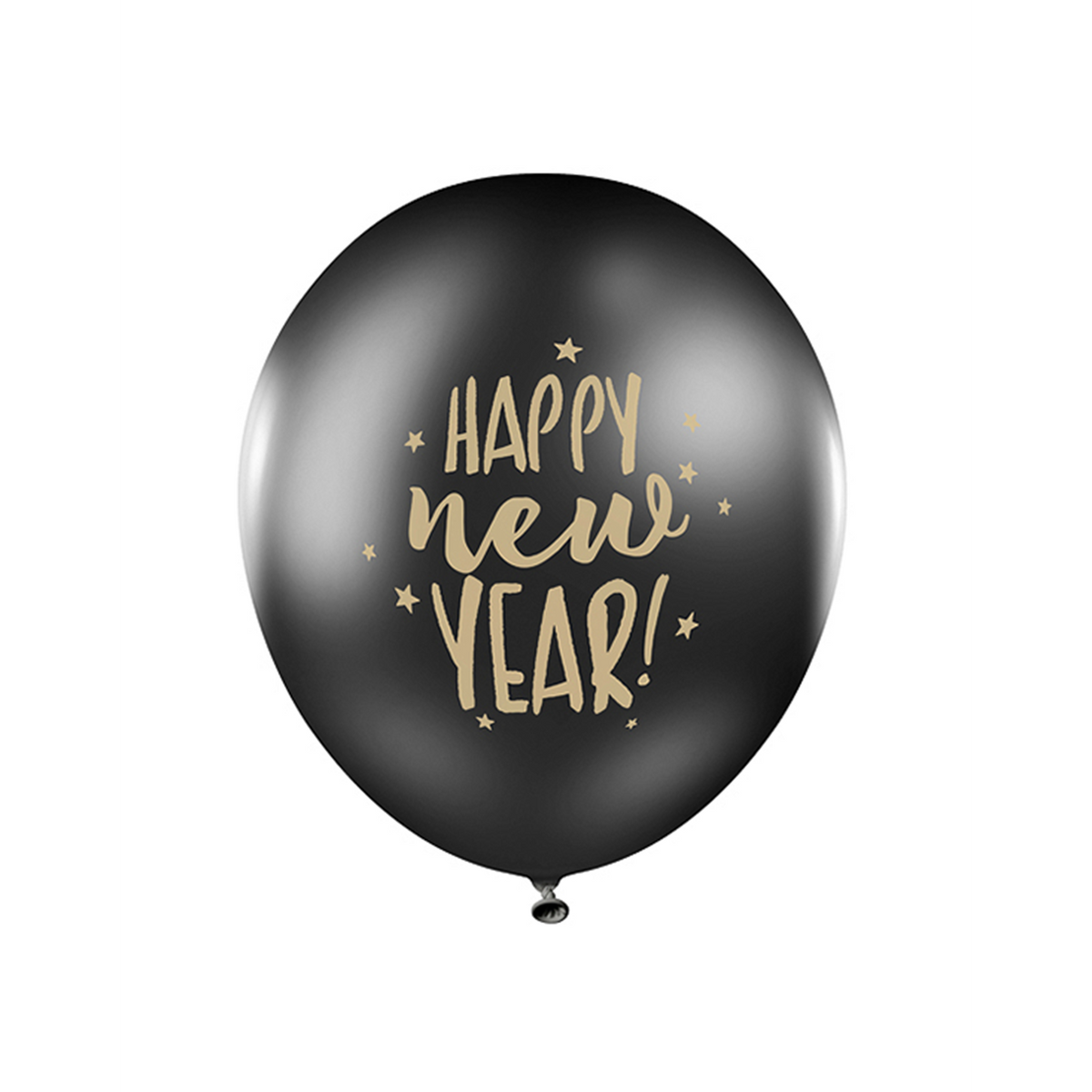 6 folieballonnen - Ø 30cm - Happy New Year 2.0