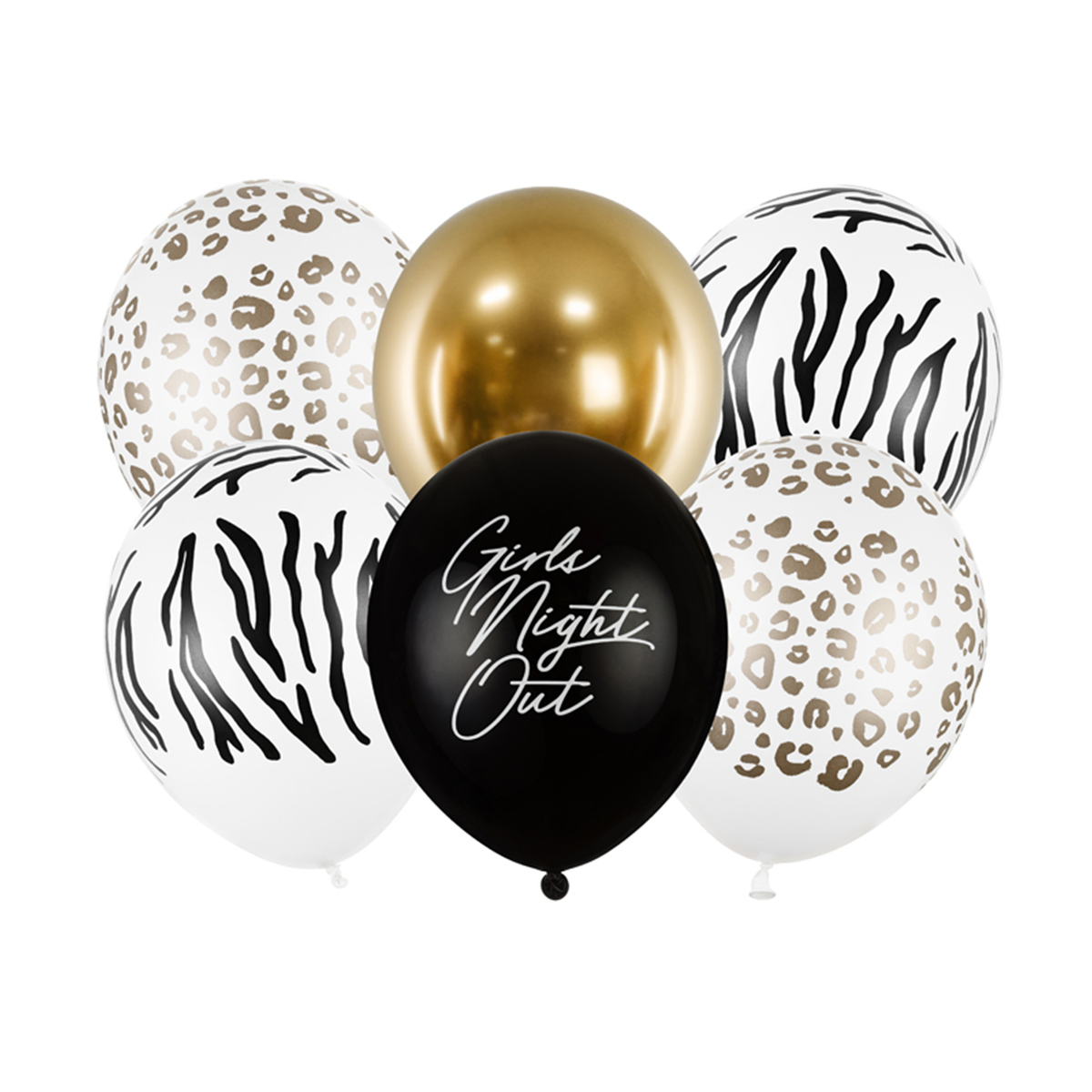 6 Folieballonnen met motief - Ø 30 cm - SET - Girls Night Out