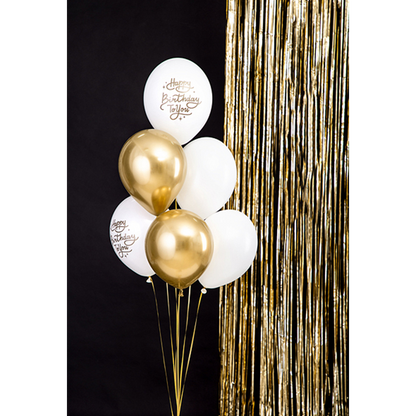 6 Motiefballonnen - Ø 30cm - SET - Happy Birthday To You