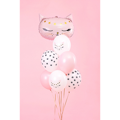 6 Folieballonnen - Ø 30cm - SET - Cat & Kitty