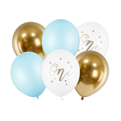 6 Motiefballonnen - Ø 30cm - SET - ONE Boyish