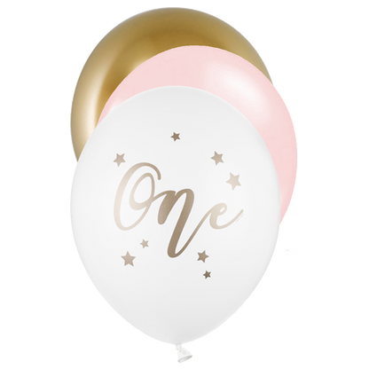 6 Motiefballonnen - Ø 30cm - SET - ONE Girlish