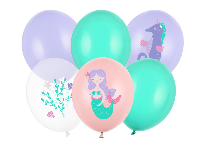 6 motiefballonnen - Ø 30cm - Sea World