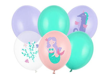 6 motiefballonnen - Ø 30cm - Sea World