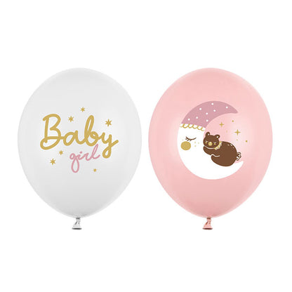 6 motiefballonnen - Ø 30 cm - Baby girl