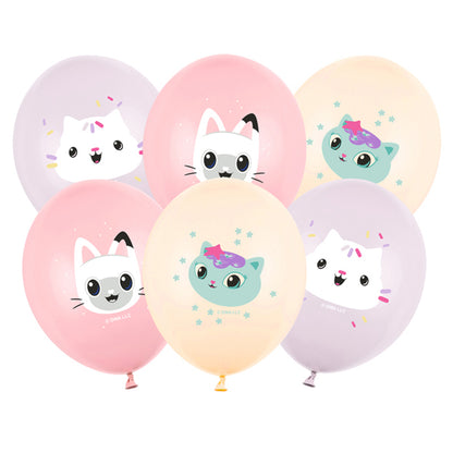 6 motiefballonnen - Gabby's Poppenhuis 30 cm