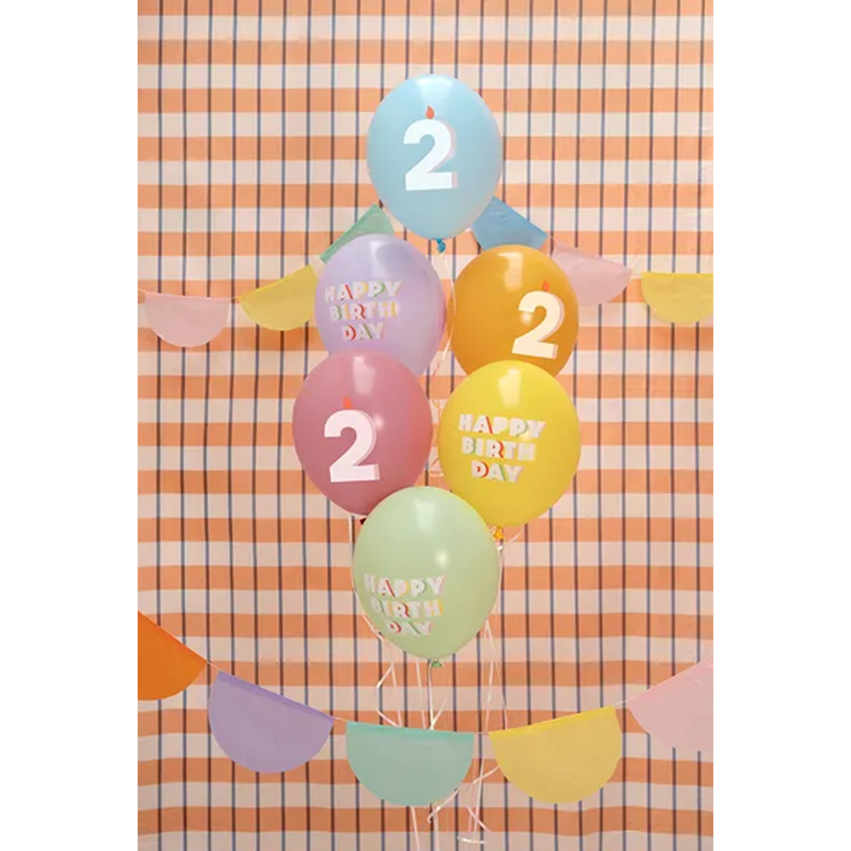 6 Folieballonnen - Ø 30 cm - Happy Birthday 2 - Mix