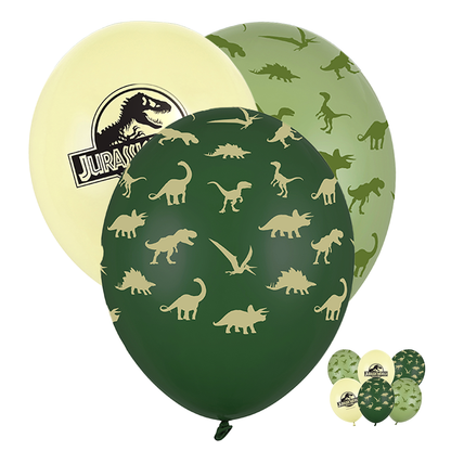 6 Folieballonnen - Jurassic World - 30cm