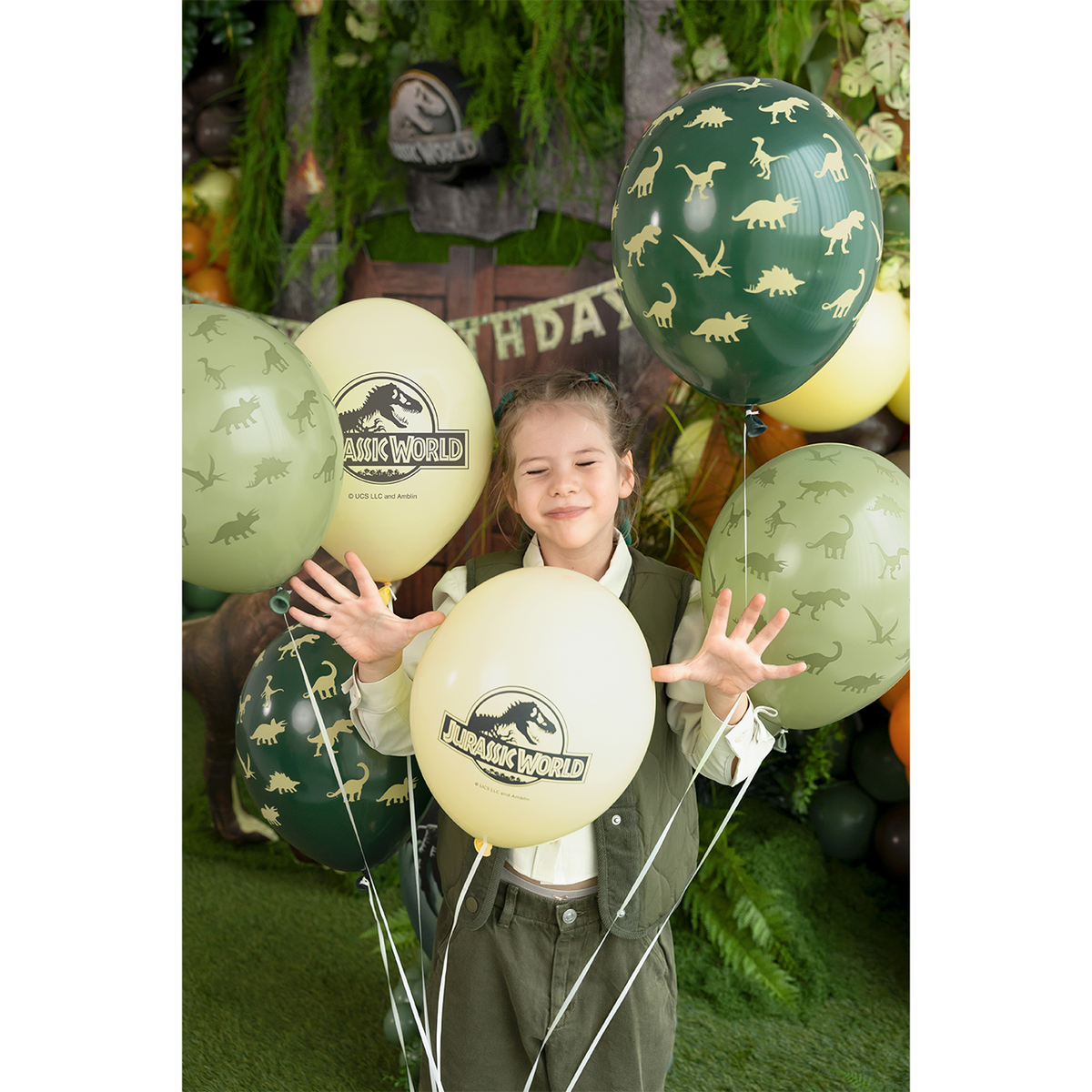 6 Folieballonnen - Jurassic World - 30cm