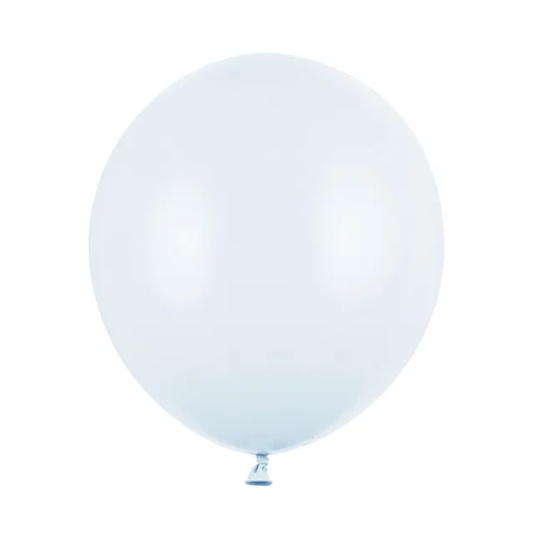 25 Ballonnen - Ø 43 cm - Pastel Licht Mistig Blauw