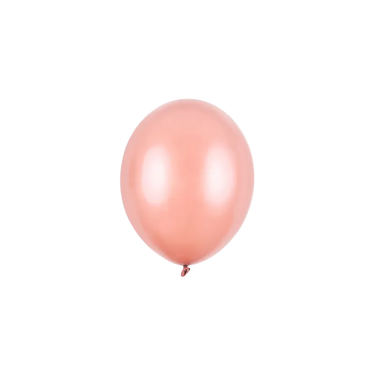 100 Miniballonnen - Ø 12cm - Metallic - Roségoud