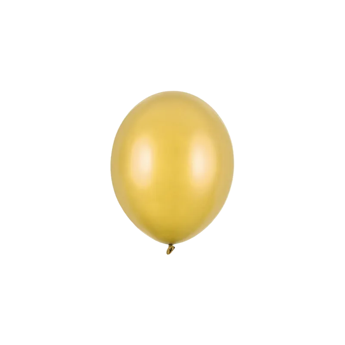 100 Miniballonnen - Ø 12cm - Metallic - Goud