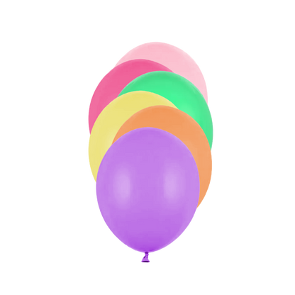 100 Miniballonnen - Ø 12cm - Bont
