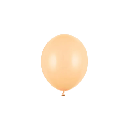 100 Miniballonnen - Ø 12cm - Pastel - Perzik