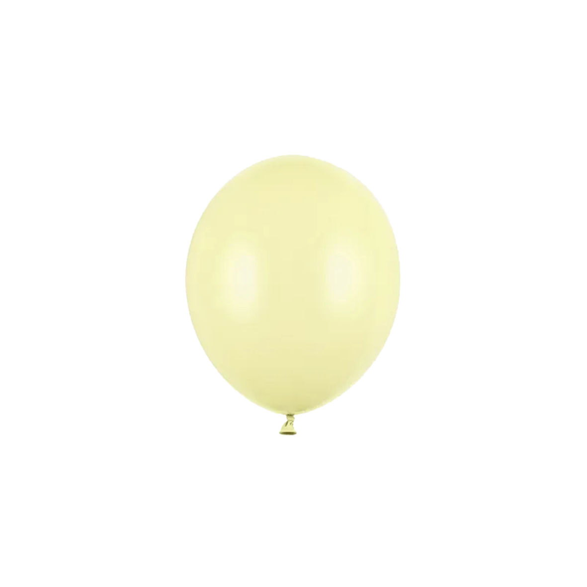 100 miniballonnen - Ø 12cm - pastel - geel