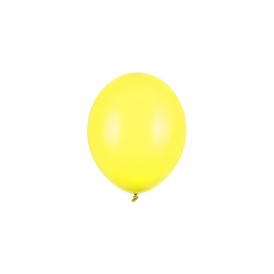 100 Miniballonnen - Ø 12cm - Geel
