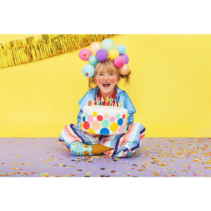 13 taartkaarsjes - Happy Birthday - Kleurrijk
