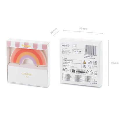 1 Taartkaars - Regenboog