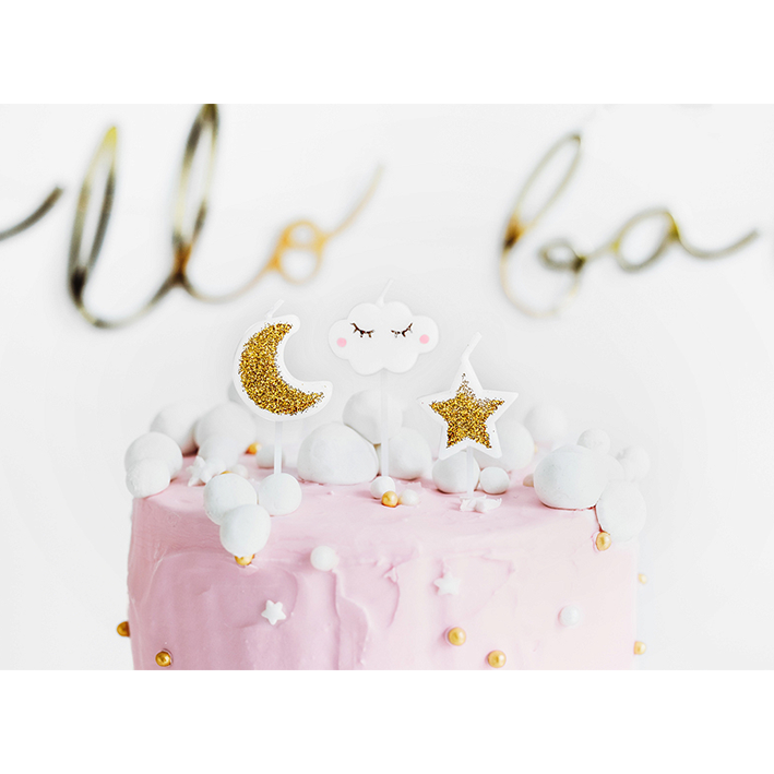 5 taartkaarsjes - Little Star