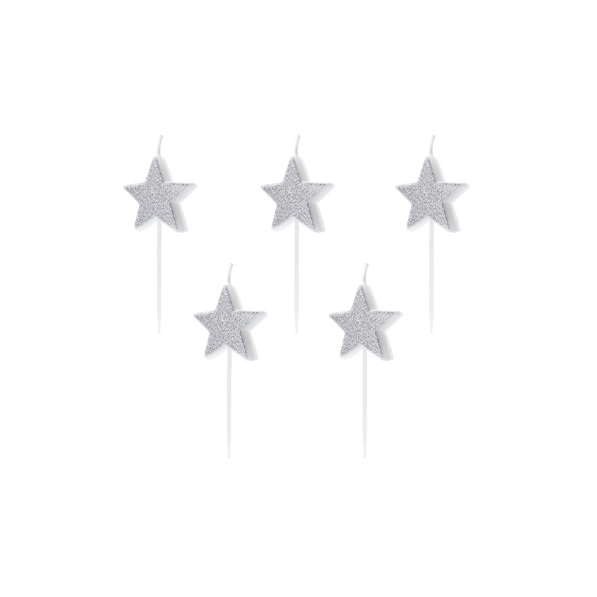 5 Taartkaarsjes - Sterren