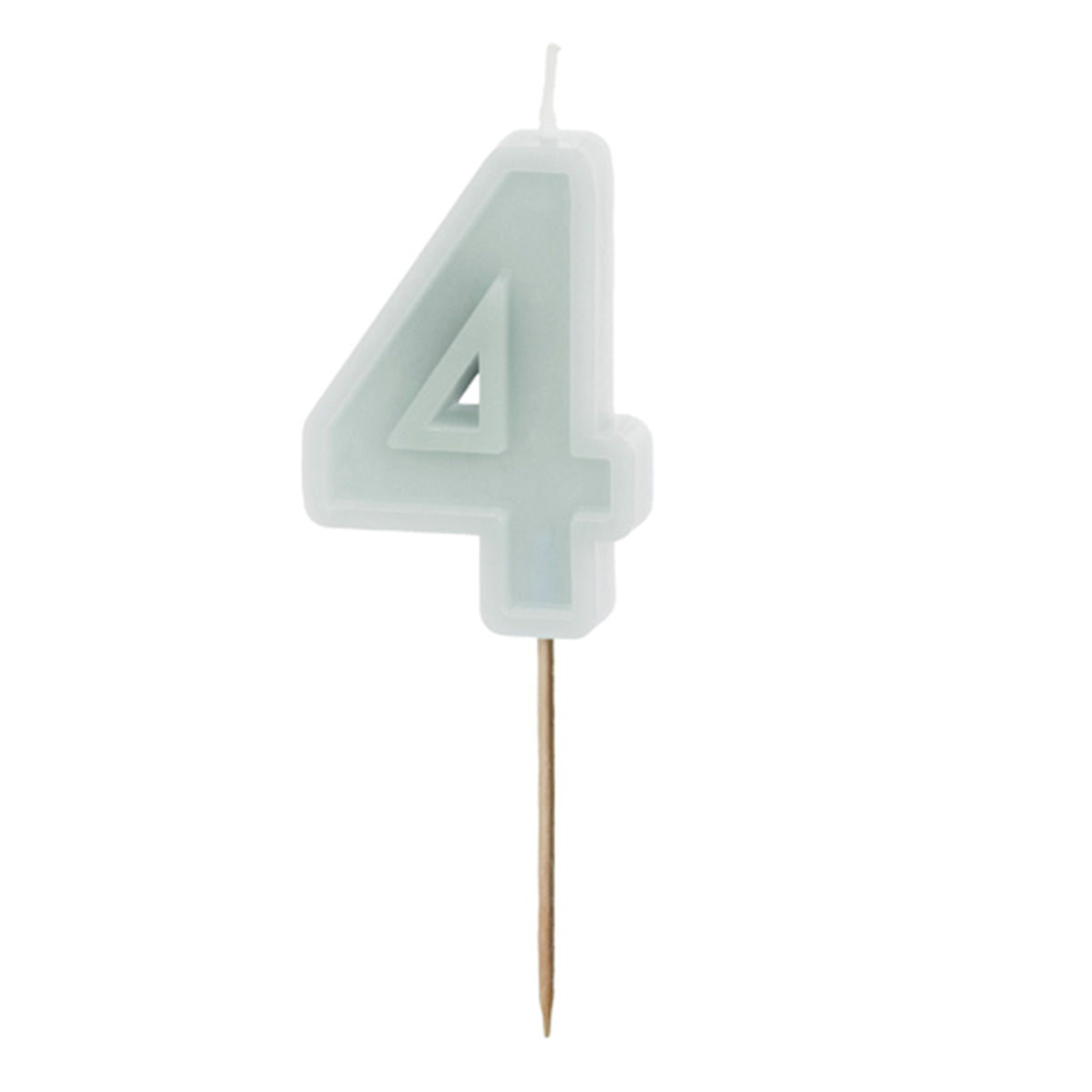 1 Taartkaars - Cijfer 4 - Mint
