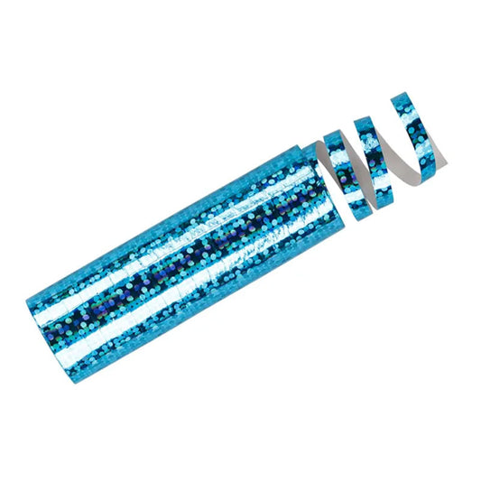 1 Holografische blauwe slinger