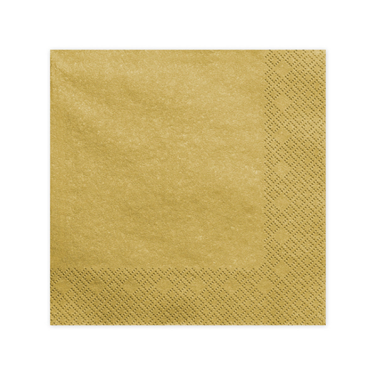 20 servetten trend - 33cm - metallic goud