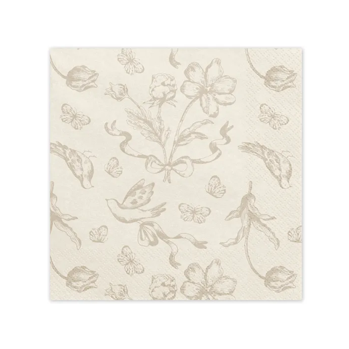 12 servetten - 33 cm - bloemen