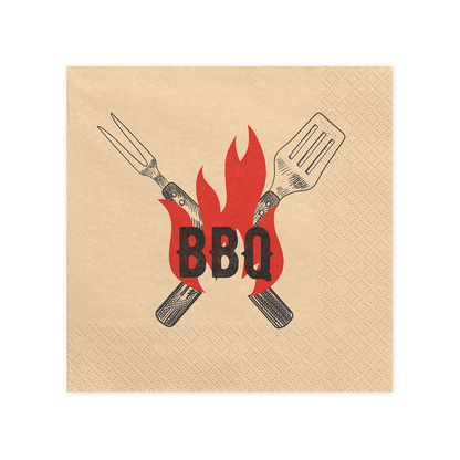 20 servetten - BBQ - 33 cm