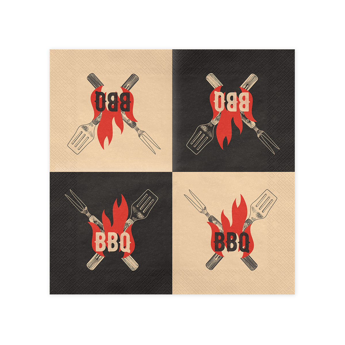 20 servetten - BBQ - 33 cm