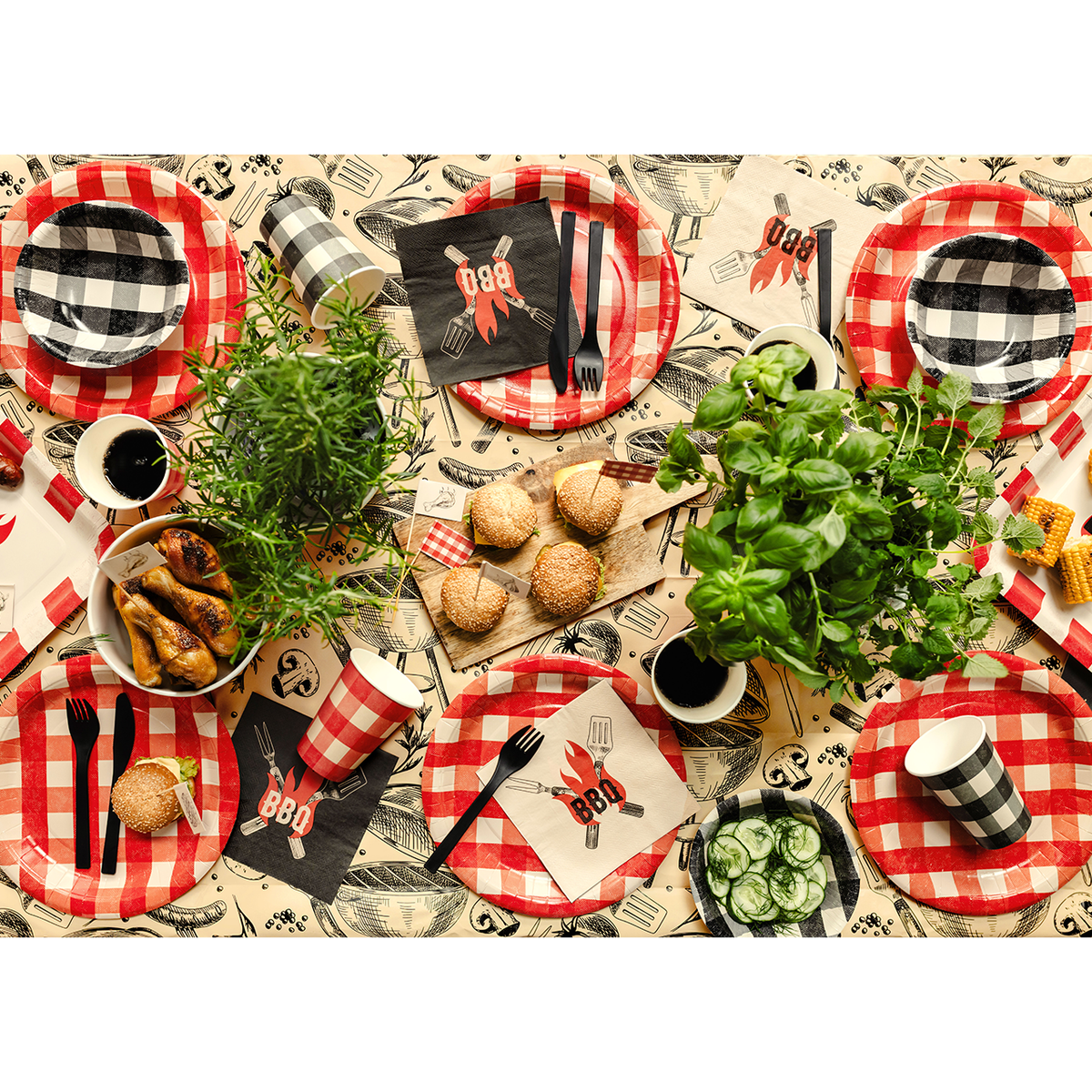 20 servetten - BBQ - 33 cm