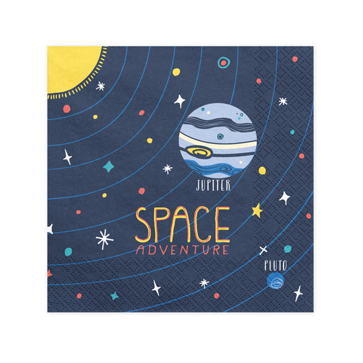 20 servetten Trend - 33 cm - Space Party