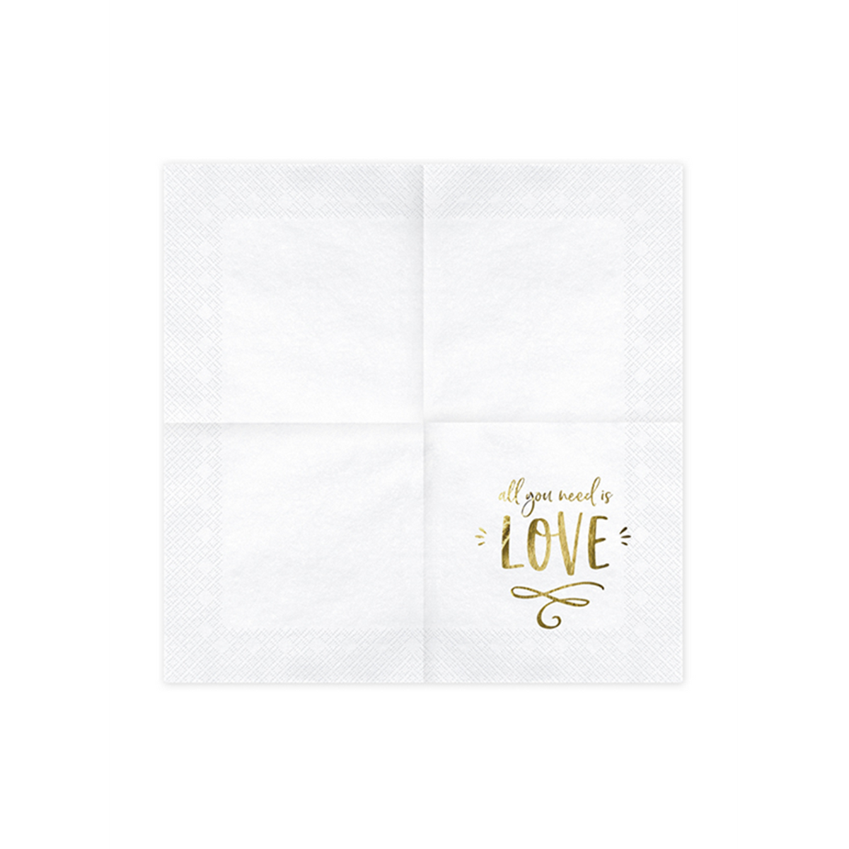 20 Servetten Trend - 33cm - All you need is love