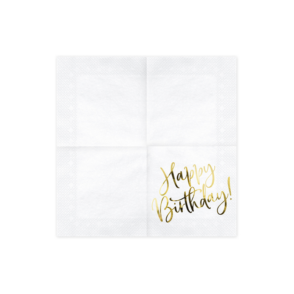 20 servetten Trend - 33 cm - Happy Birthday